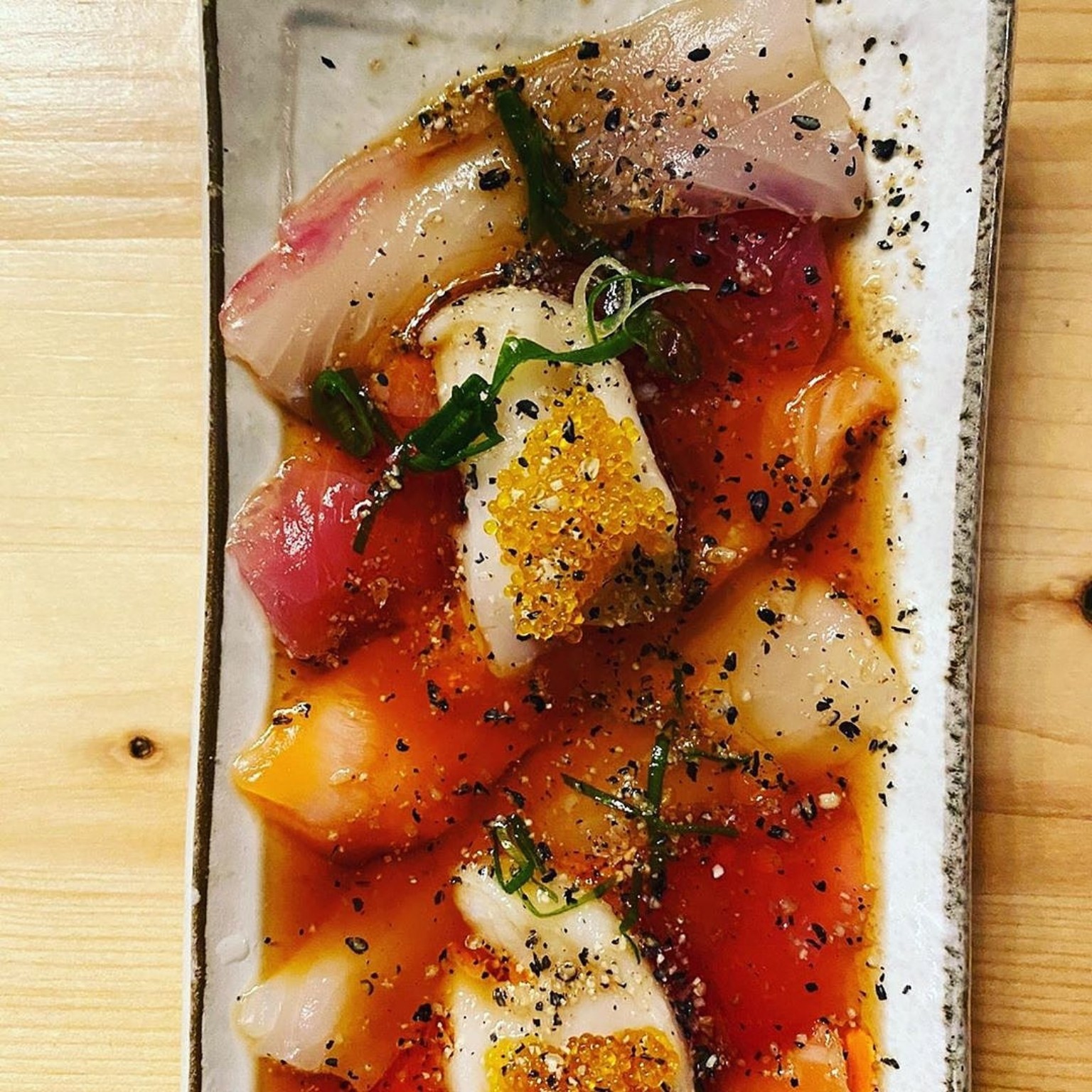 Tiradito de peixe
